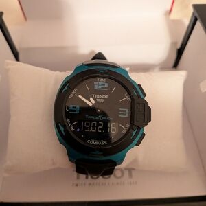Tissot Black and Blue Smartwatch